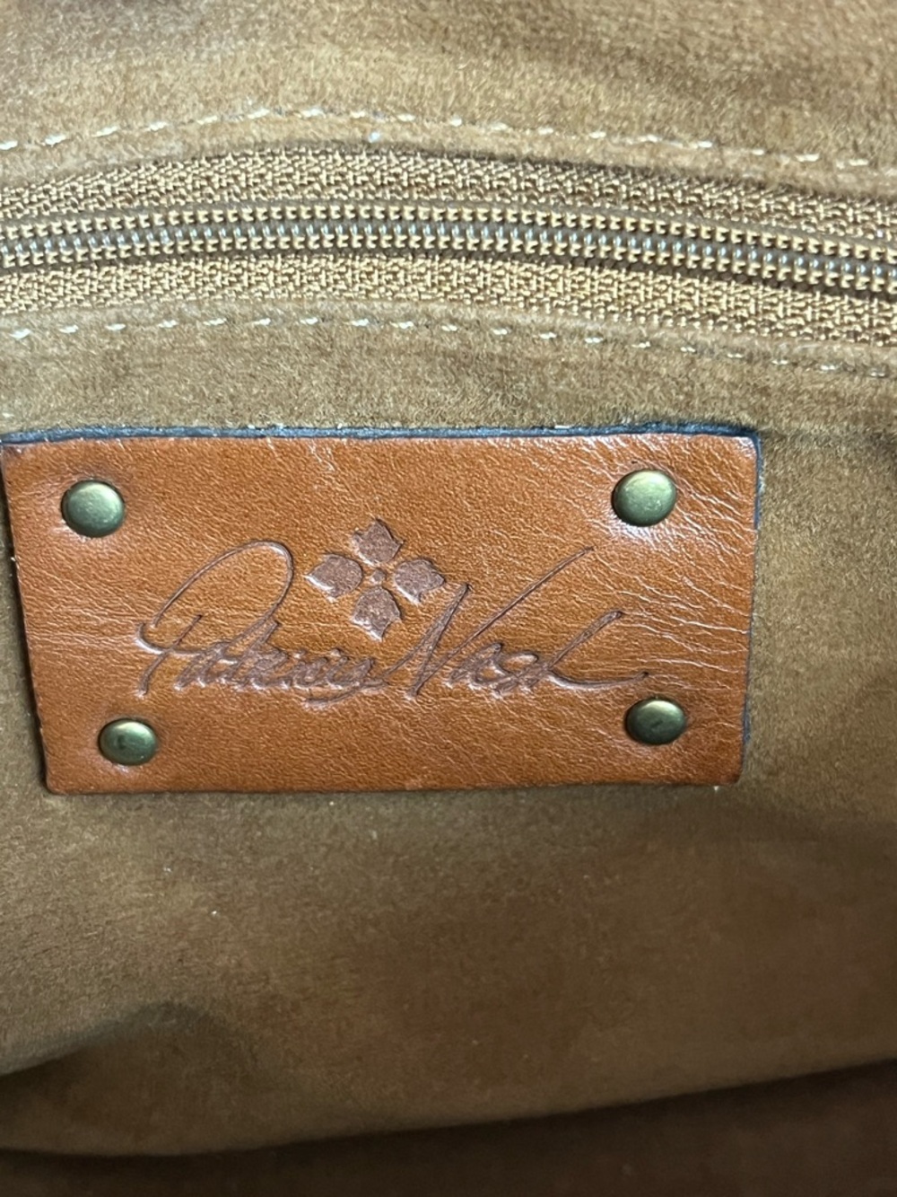 Patricia Nash Brown Leather Convertible Backpack - Picture 14 of 16
